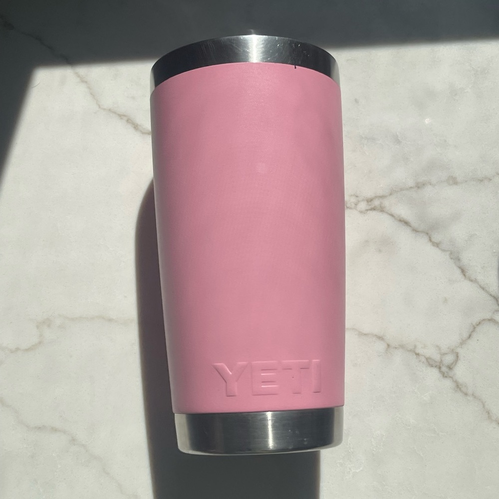 Pink yeti rambler 20oz